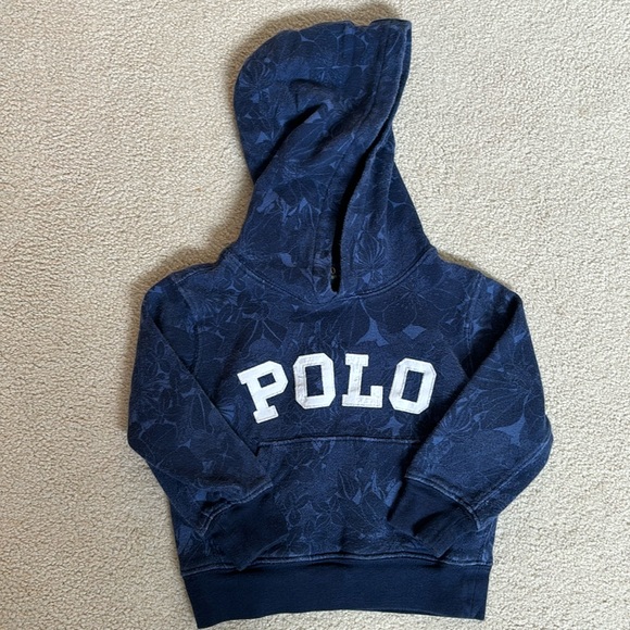Polo Ralph Lauren Other - Polo, Ralph, Lauren toddler boy, 2T navy blue Hawaiian sweatshirt